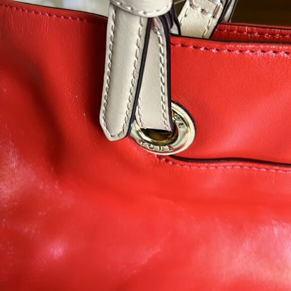 Michael Kors Bags New Micheal Kors Large Jet snap top closure Tote Orange Orange - Picture 7 of 10